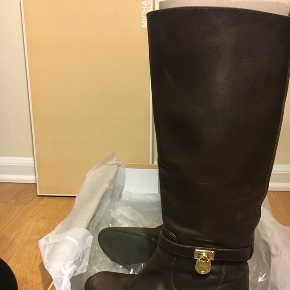 MICHAEL KORS Brown Riding boots sz 7 - Picture 3 of 3